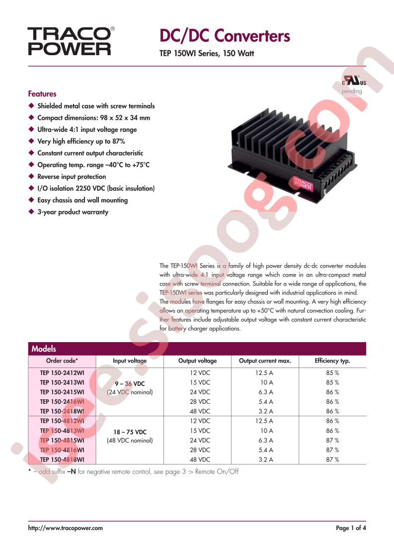 TEP150-2412WI