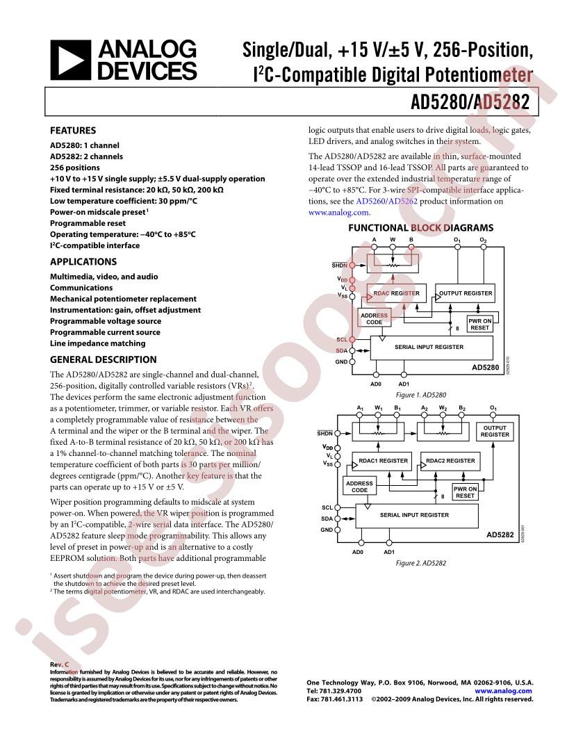 AD5280BRU50-REEL7
