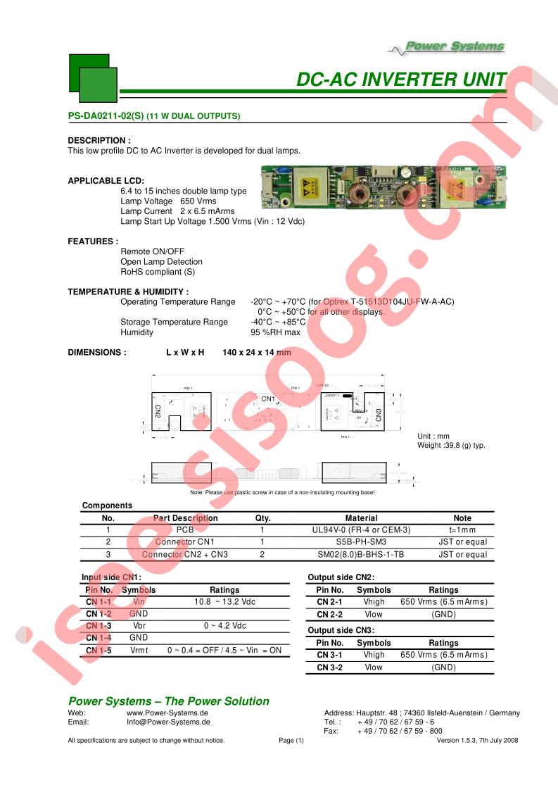 PS-DA0211-02S