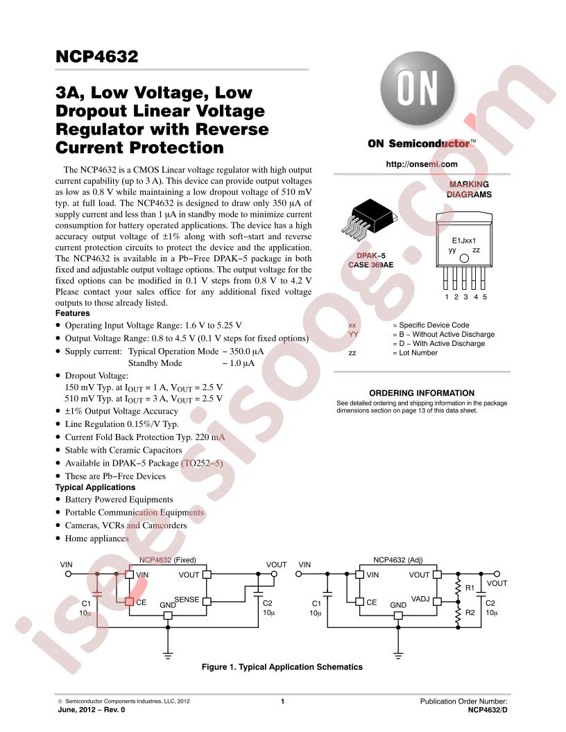 NCP4632DDT15T5G