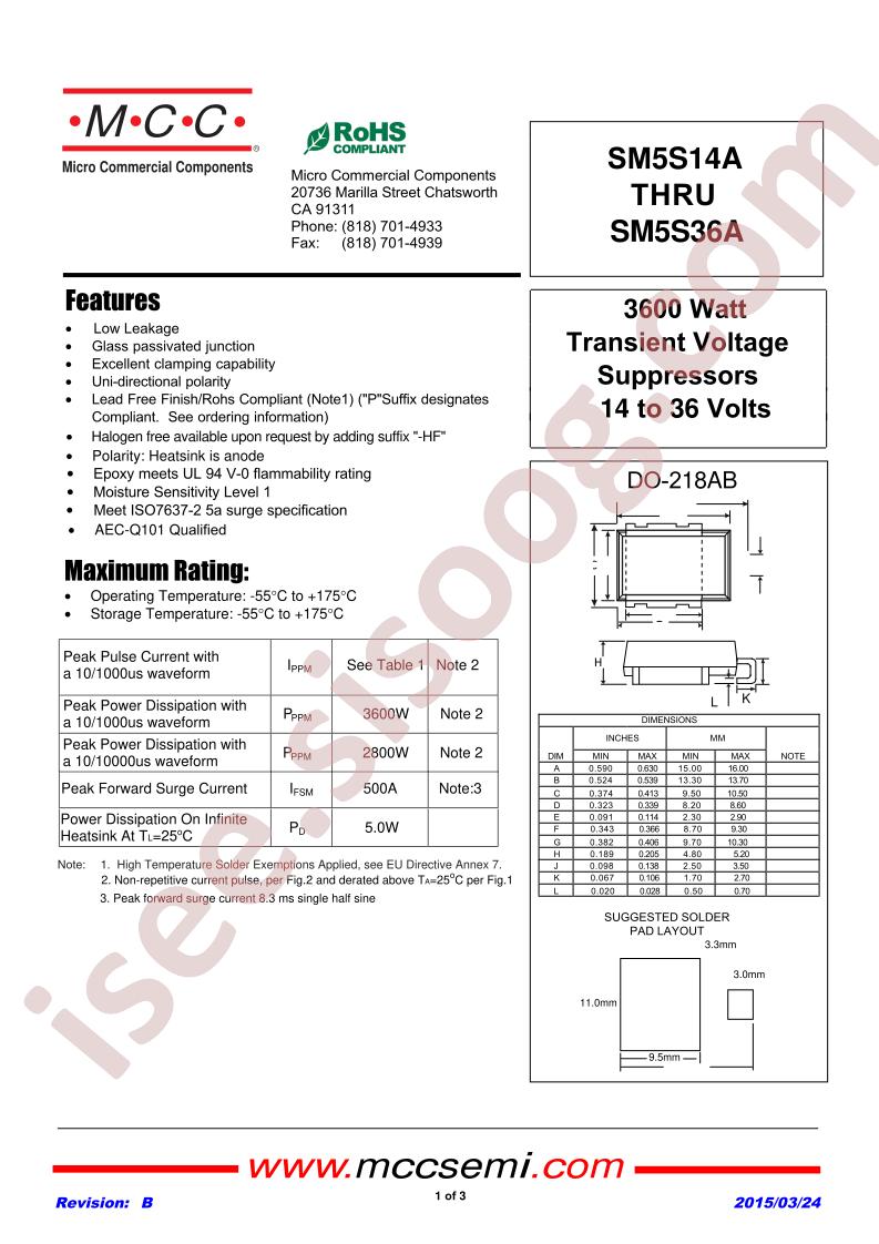 SM5S20A