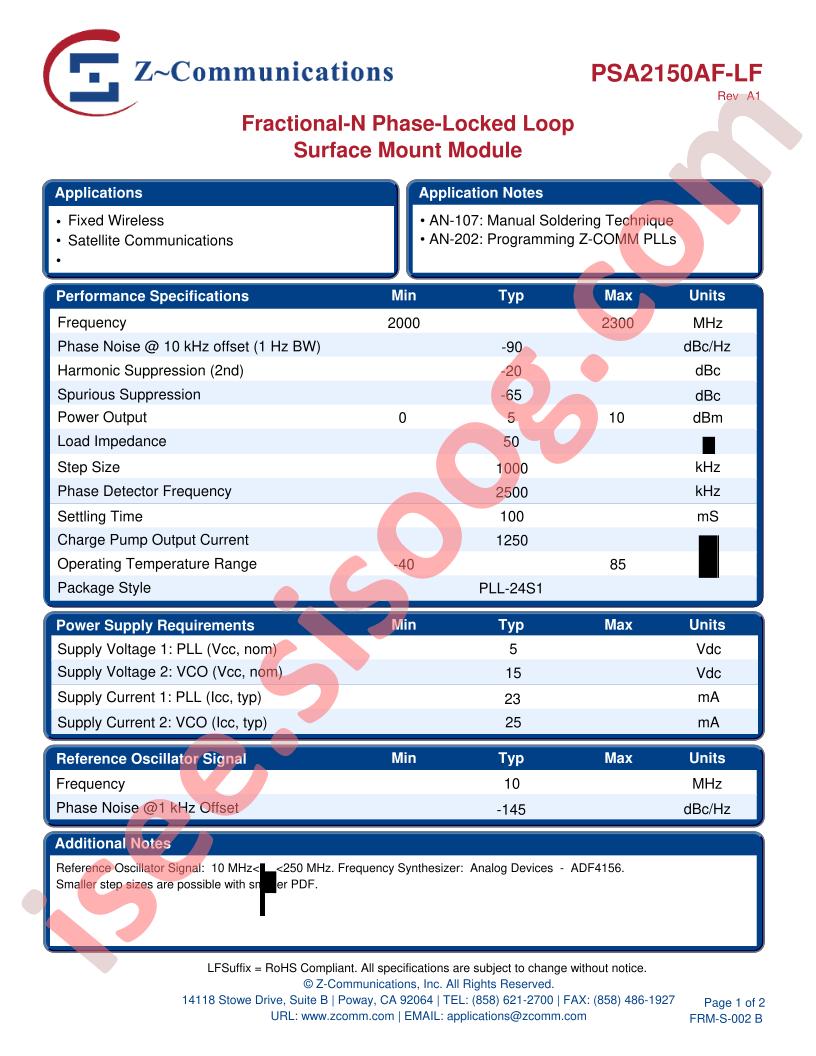 PSA2150AF-LF