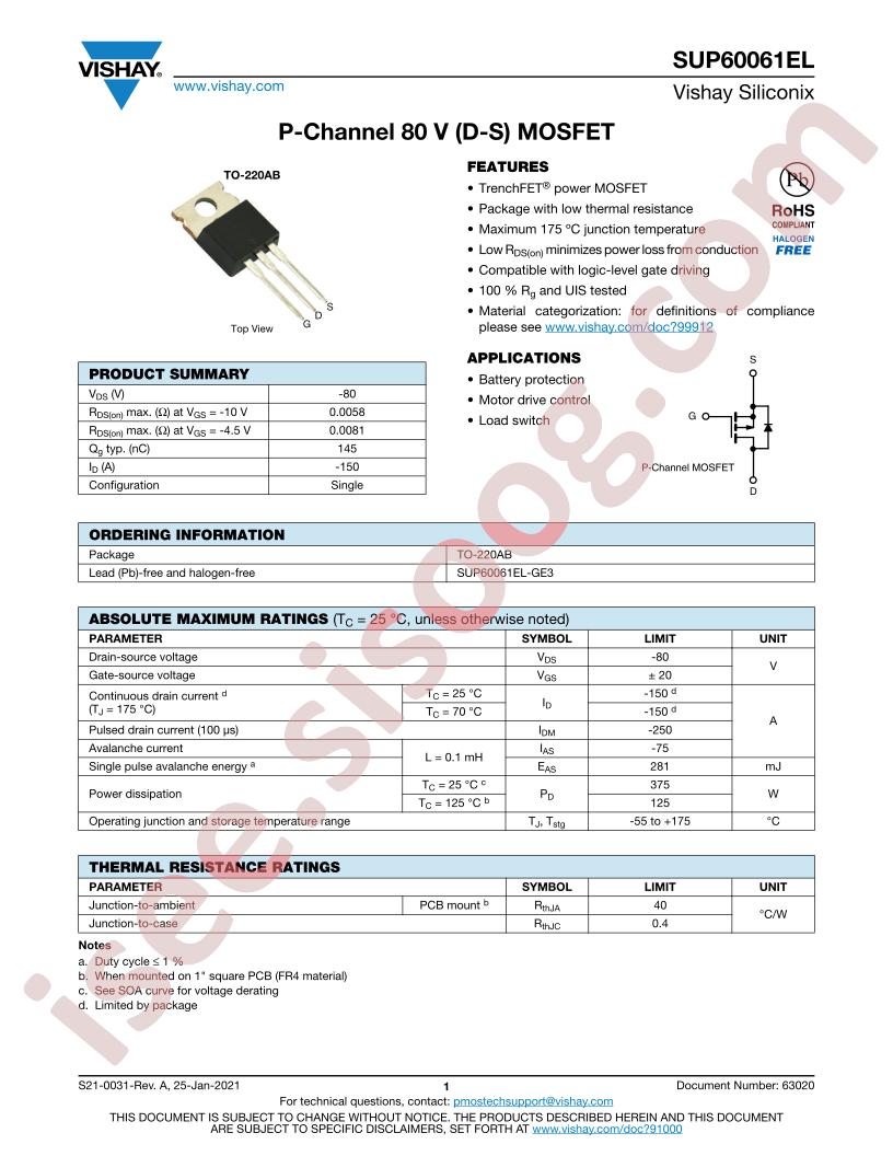 SUP60061EL