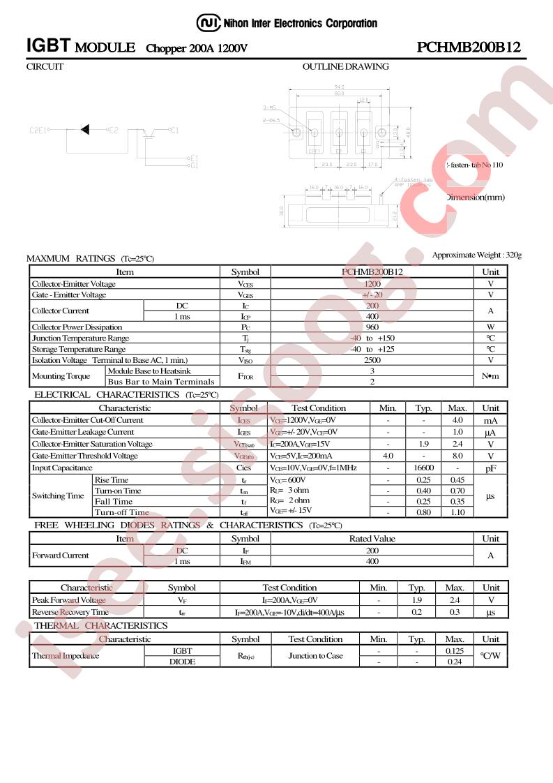 PCHMB200B12