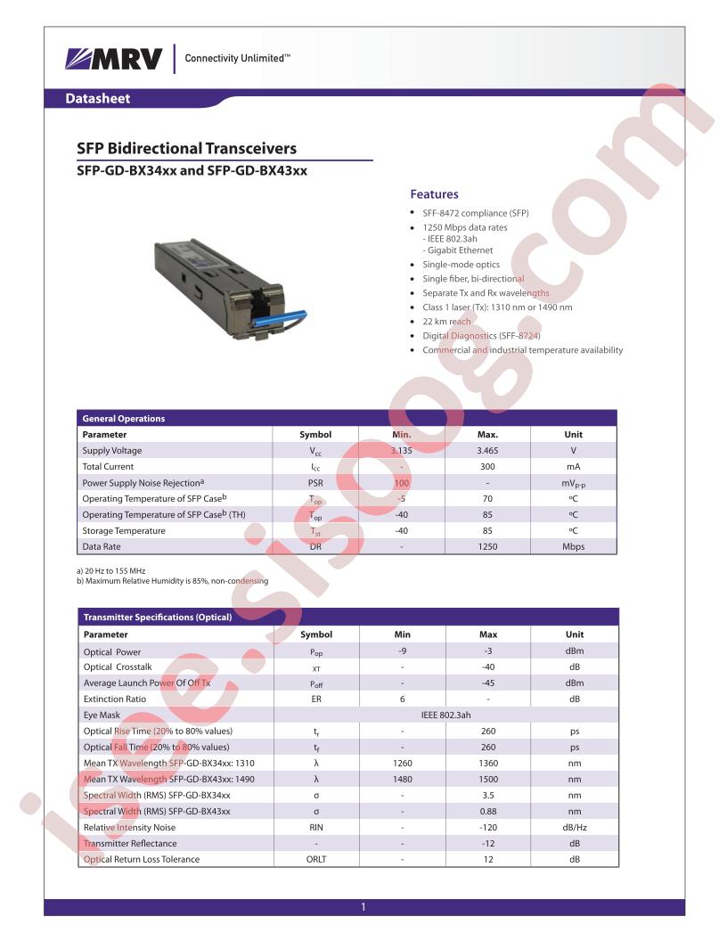 SFP-GD-BX34SC