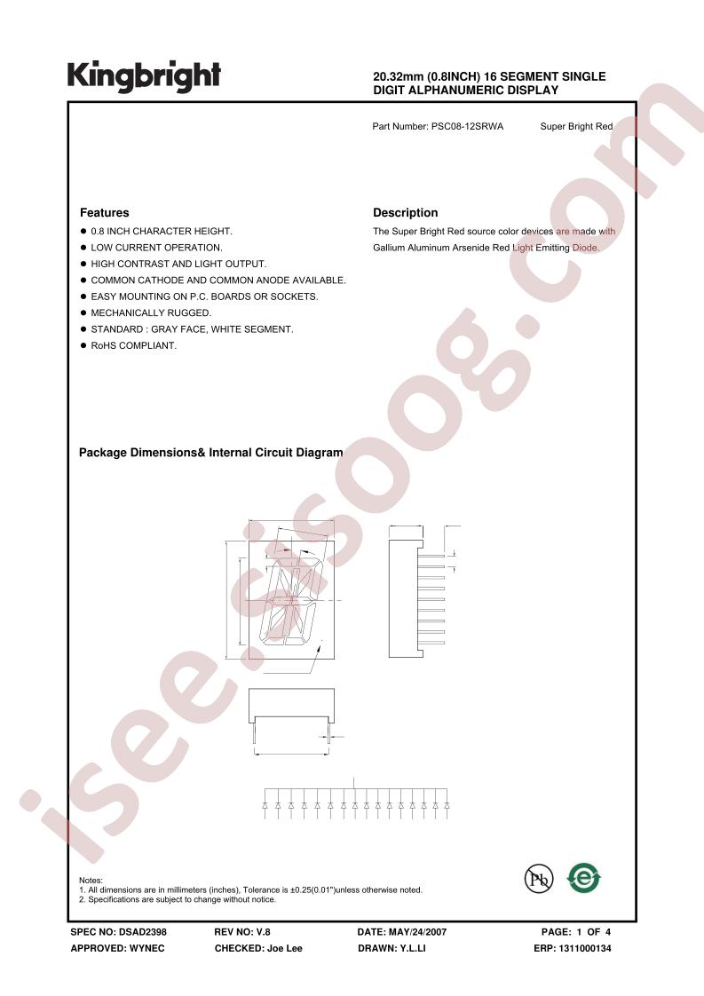 PSC08-12SRWA