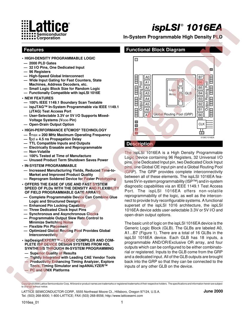 ISPLSI1016EA-100LT44