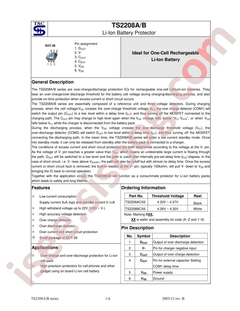 TS2208BCX6