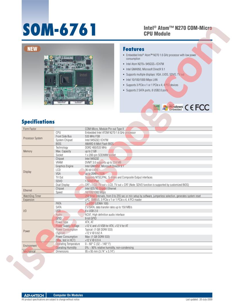 SOM-6761Z-S6A1E