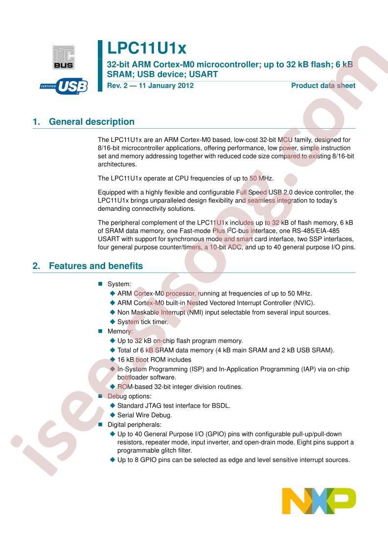 LPC11U12FBD48.201