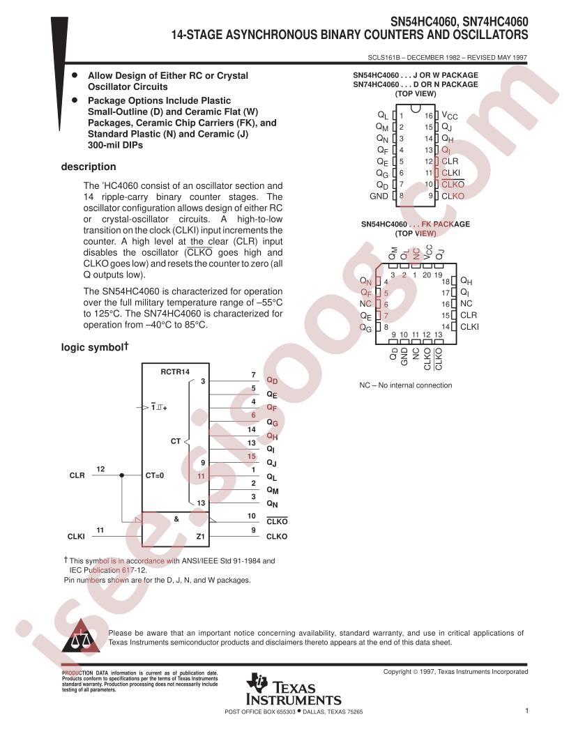 SN74HC4060