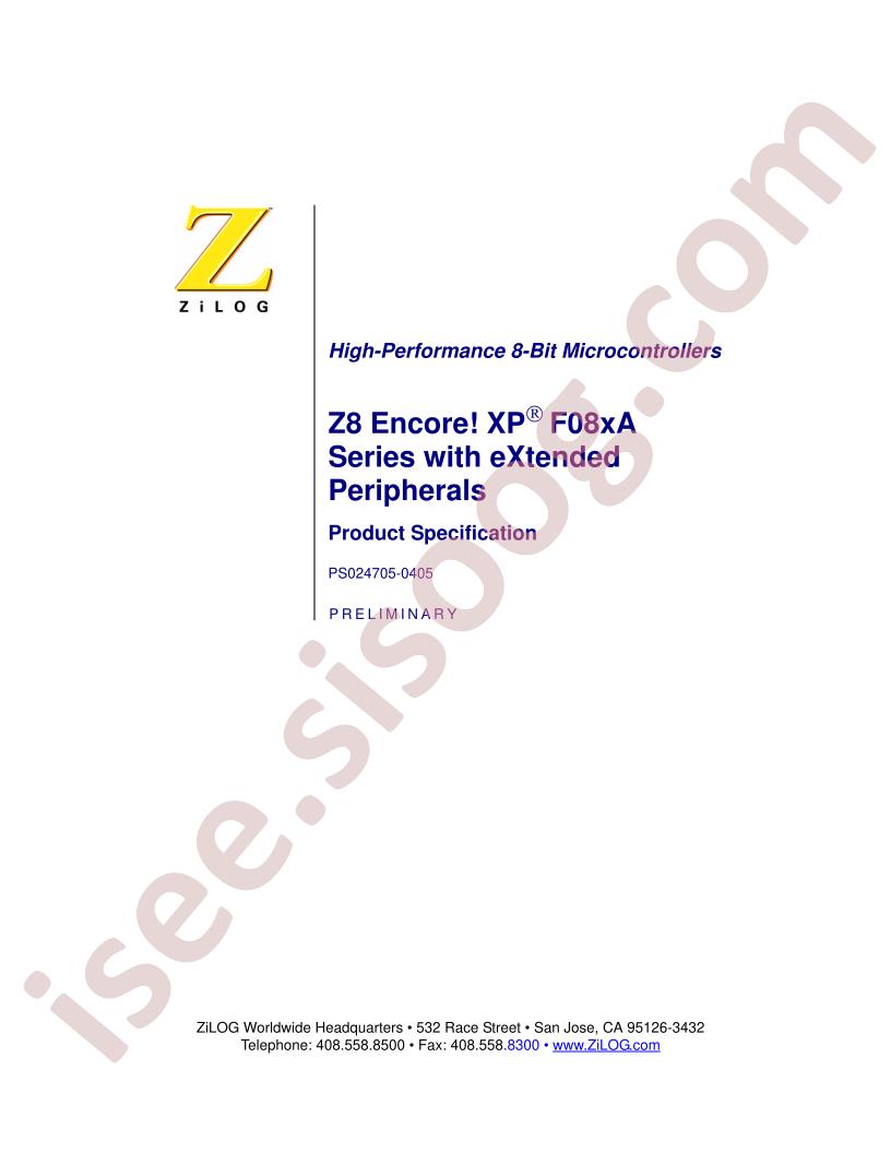 Z8F082ASH020SC