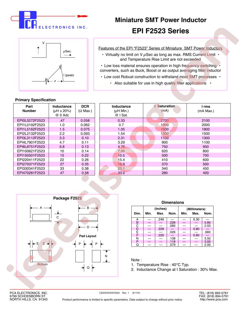 EPI0L5272F2523