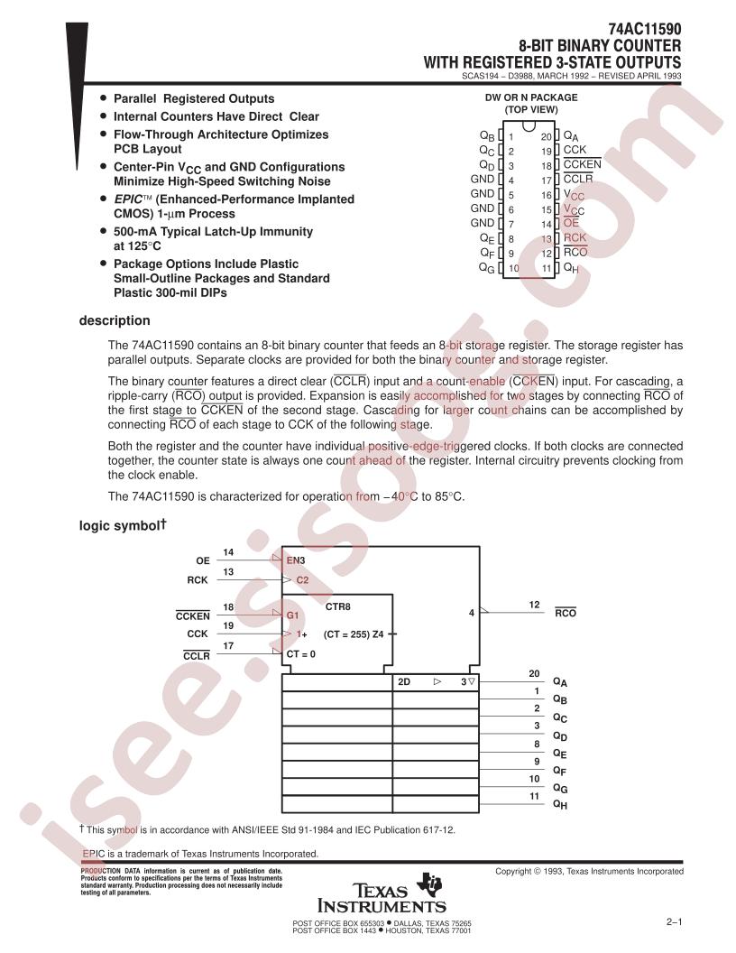 74AC11590DW