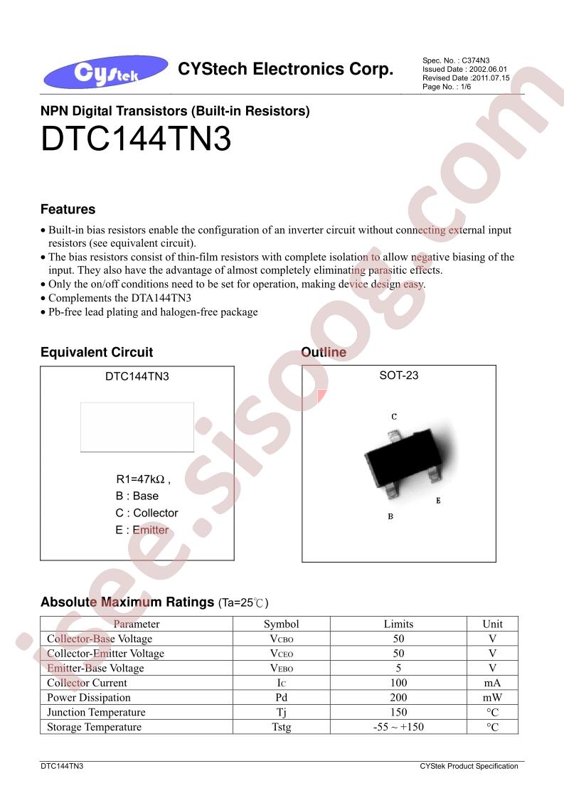 DTC144T3