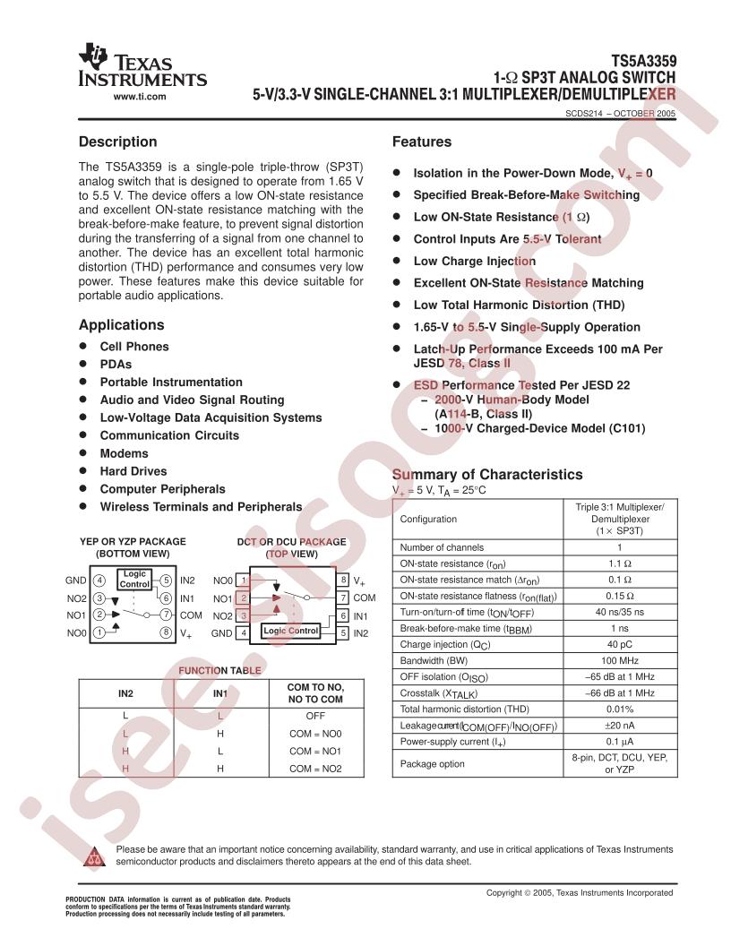 TS5A3359DCURE4