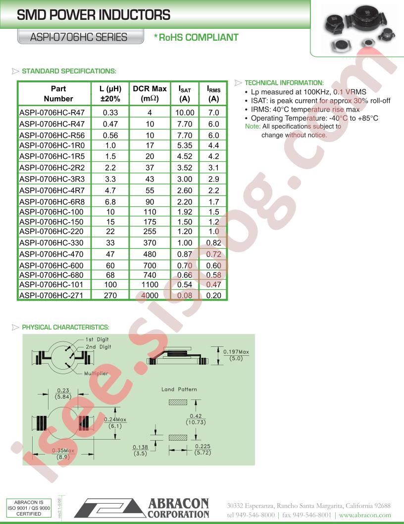 ASPI-0706HC-330