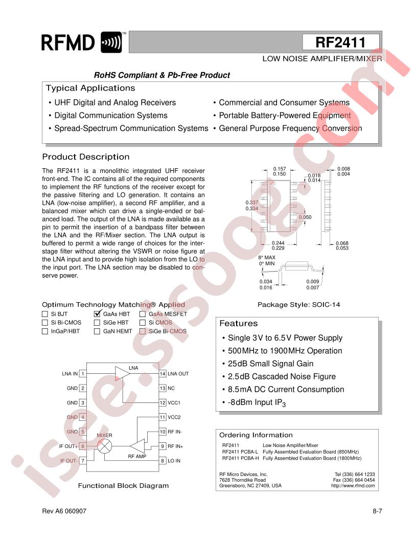 RF2411PCBA-H