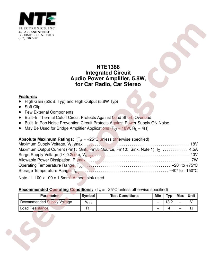 NTE1388
