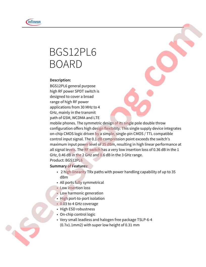 BGS12PL6BOARD
