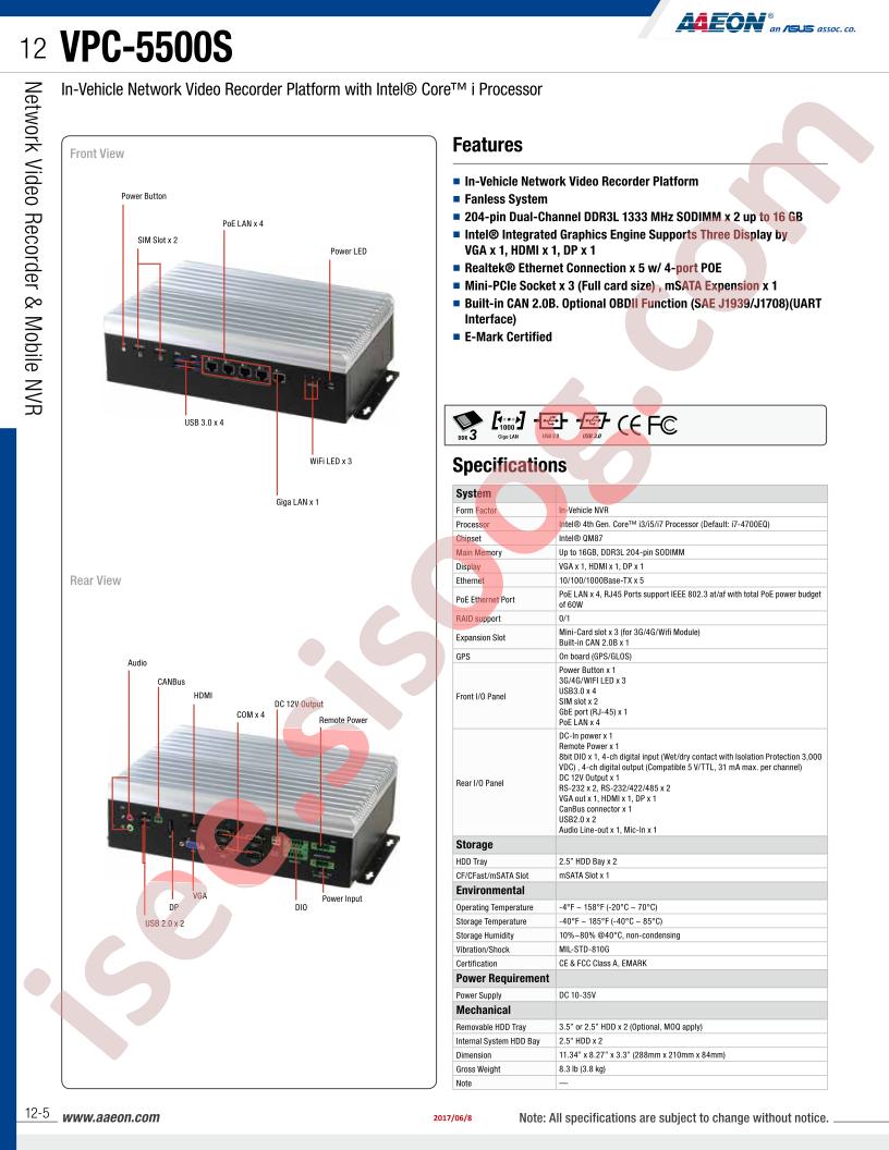 VPC-5500S-I47-A10-W1