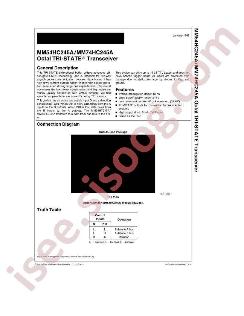 MM74HC245A