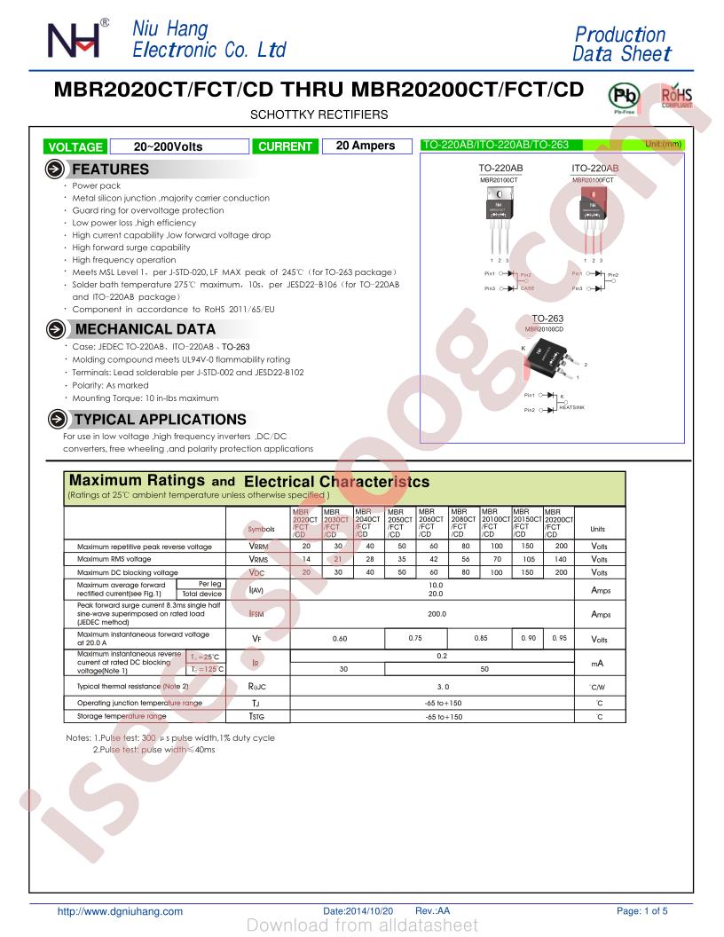 MBR2040CD