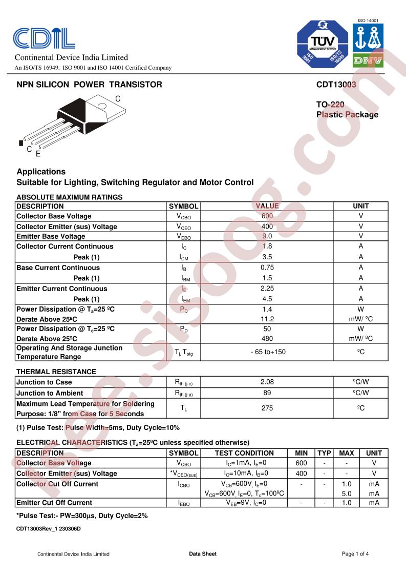 CDT13003C