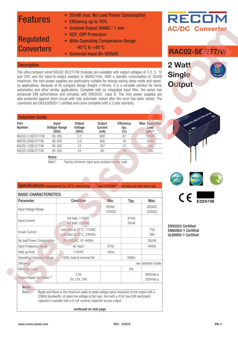 RAC02-SE-277-W