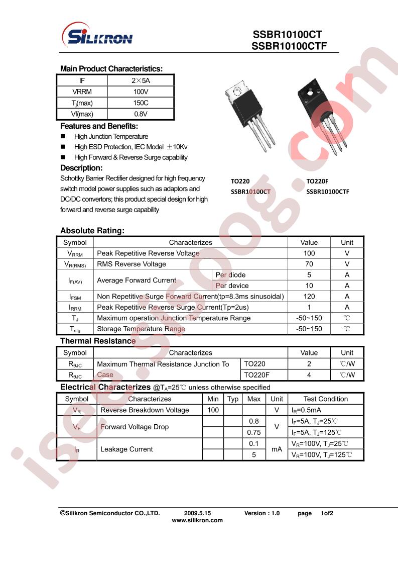SSBR10100CT
