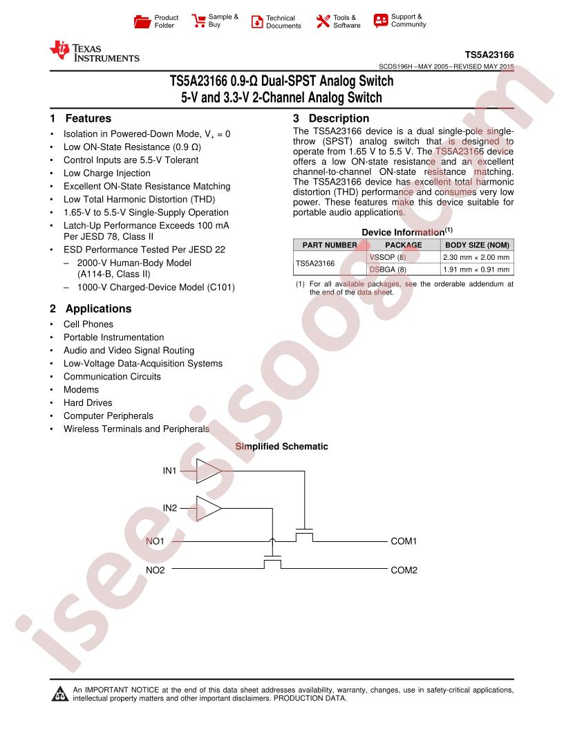 TS5A23166DCURE4