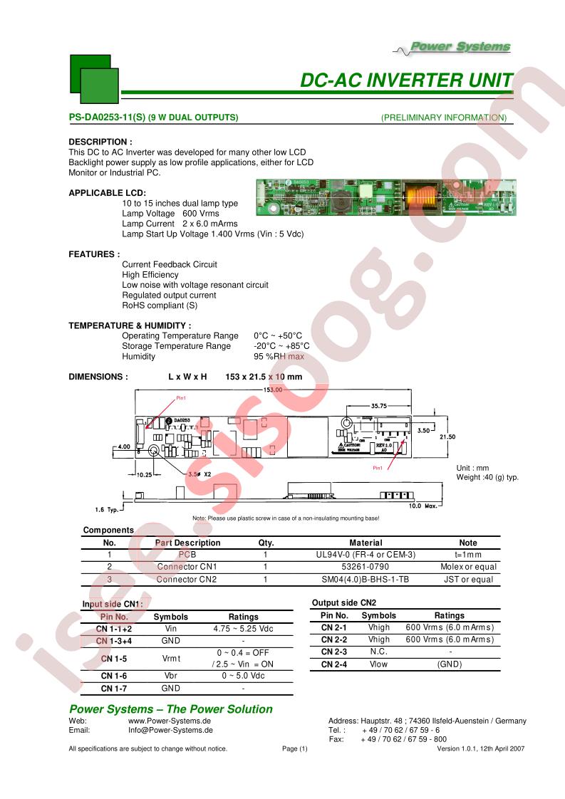 PS-DA0253-11