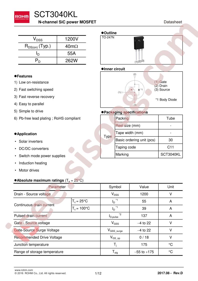 SCT3040KL