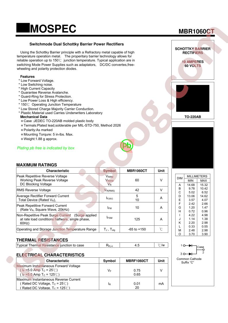 MBR1060CT