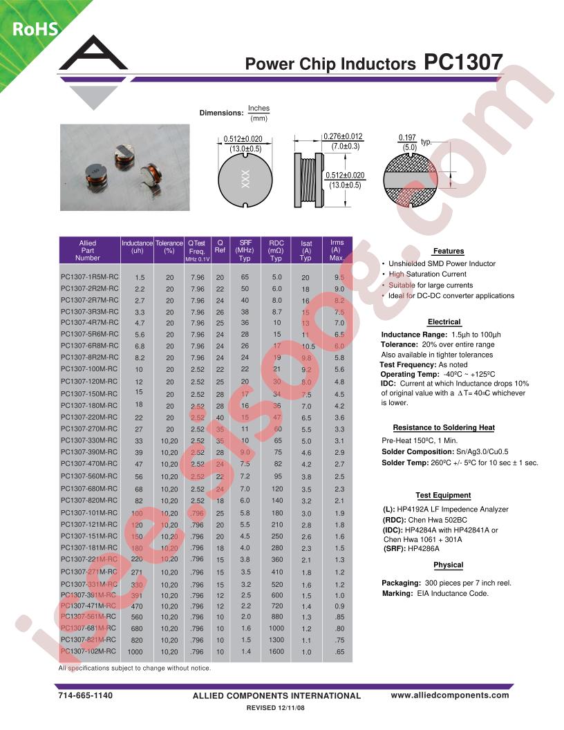 PC1307-1R5M-RC