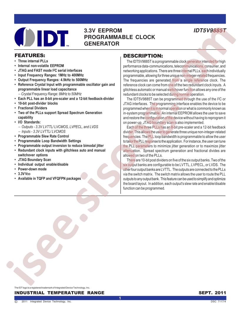 IDT5V9885T