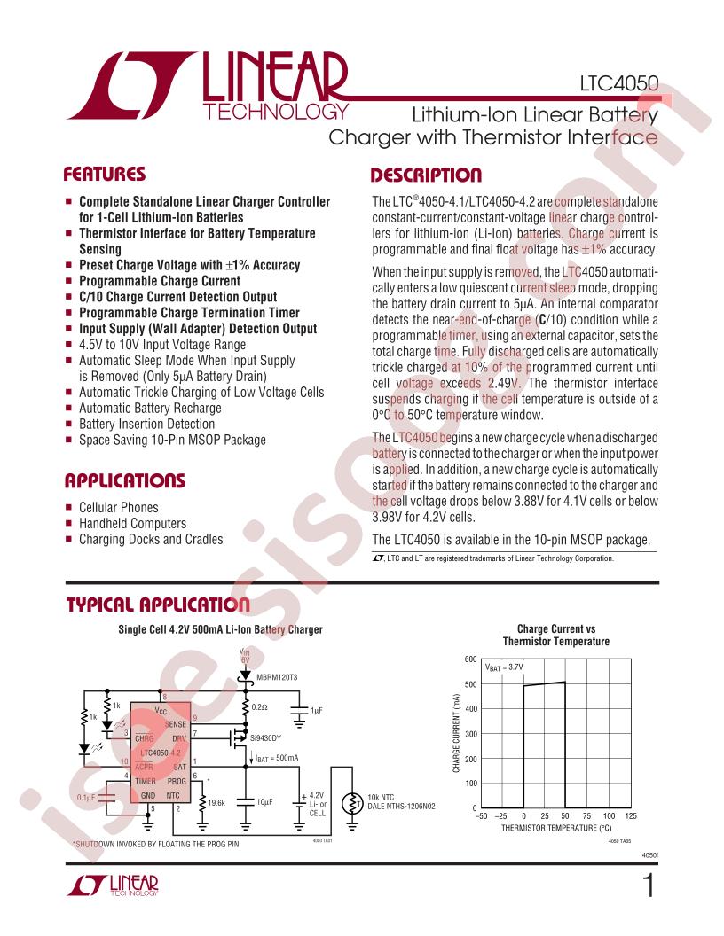 LTC4050EMS-4.1