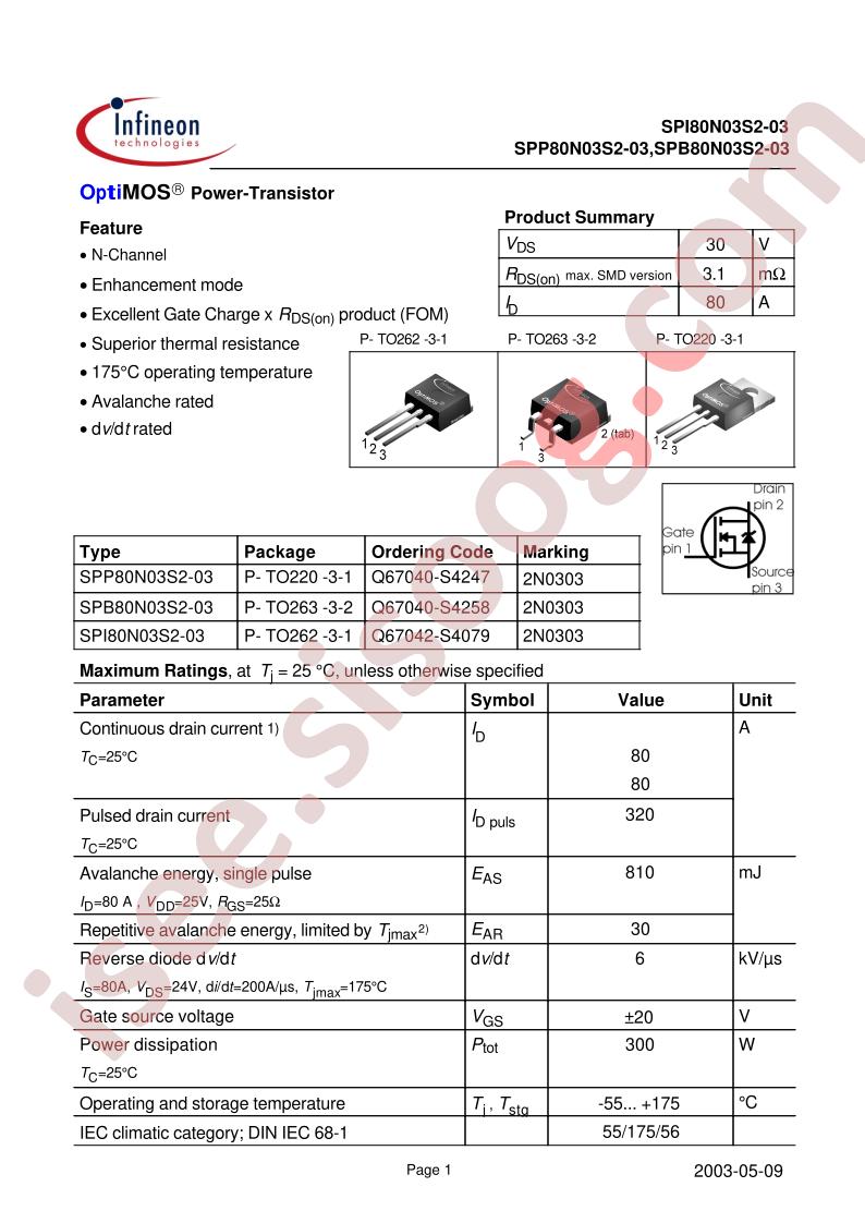 SPI80N03S2-03