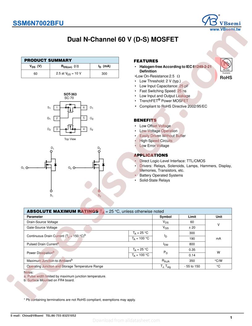 SSM6N7002BFU