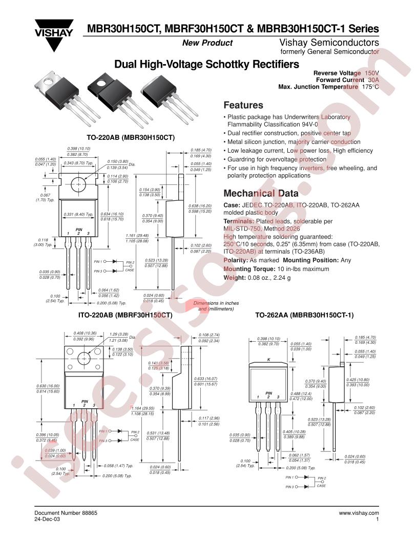 MBR30H150CT