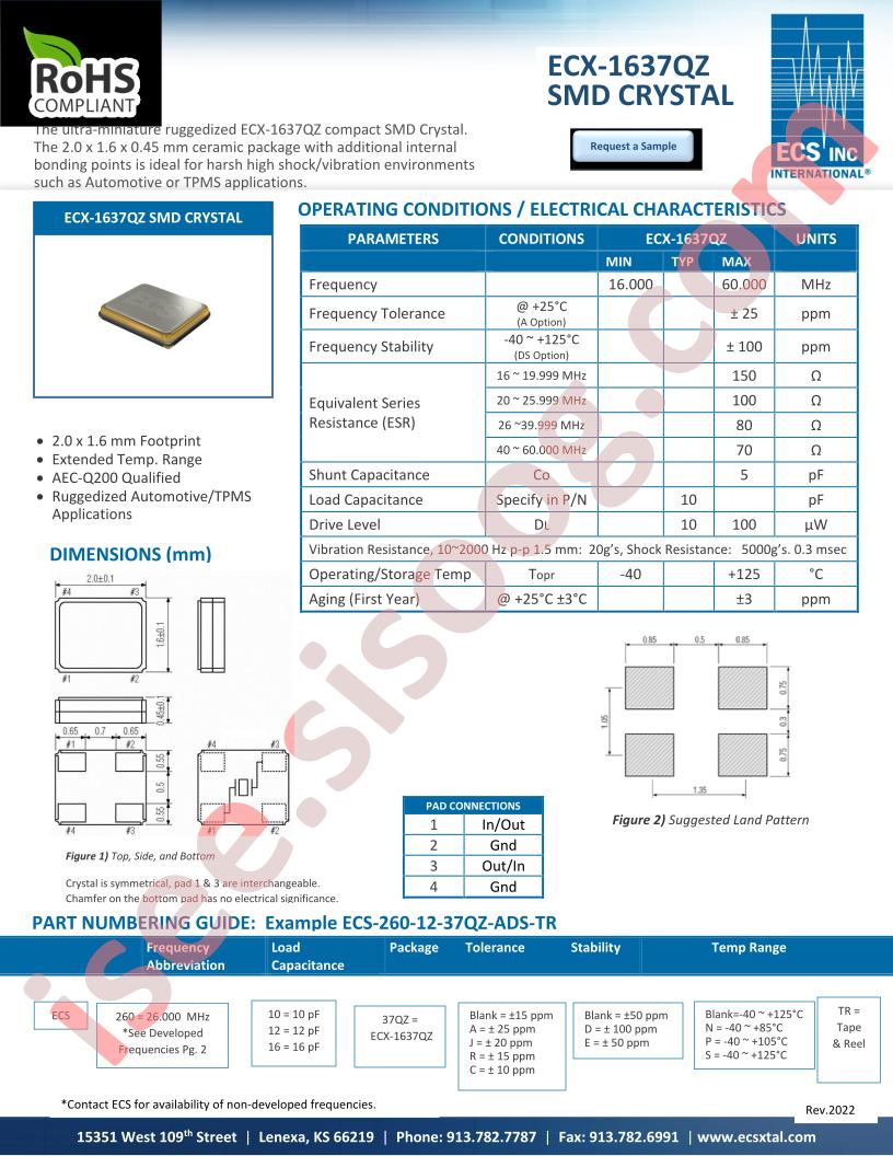 ECS-400-10-37QZ-RES-TR