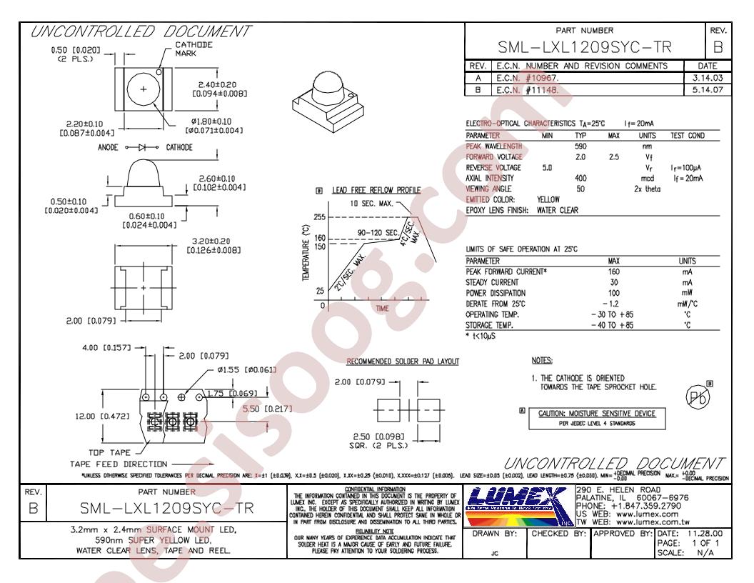 SML-LXL1209SYC-TR