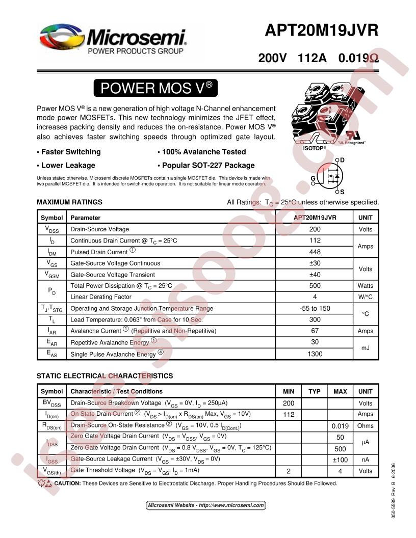 APT20M19JVR