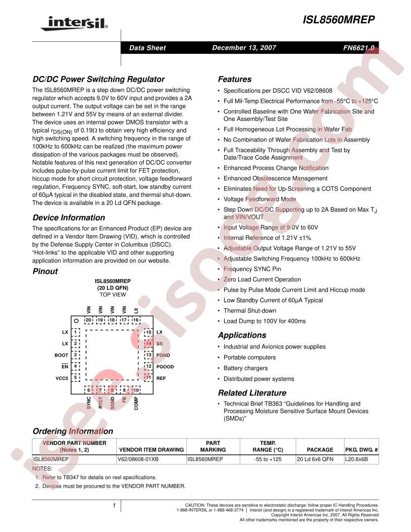 ISL8560MREP