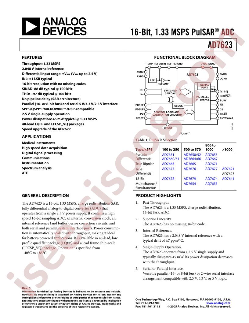 EVAL-AD7623CB