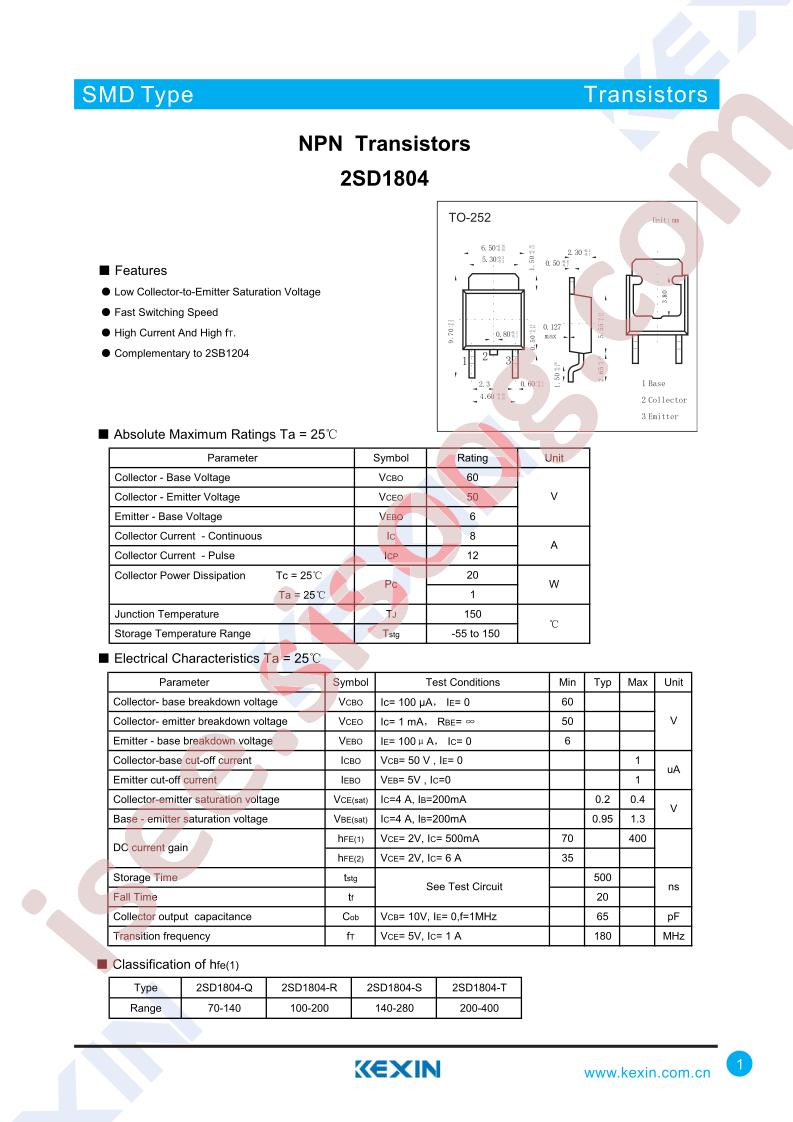 2SD1804-S