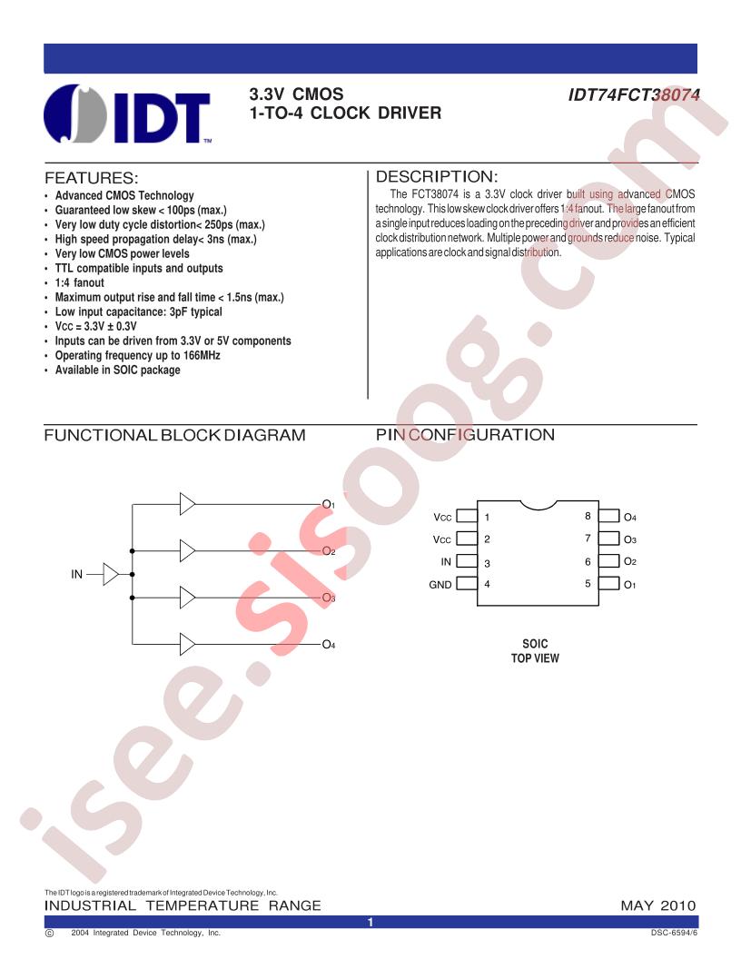 74FCT38074DGGI
