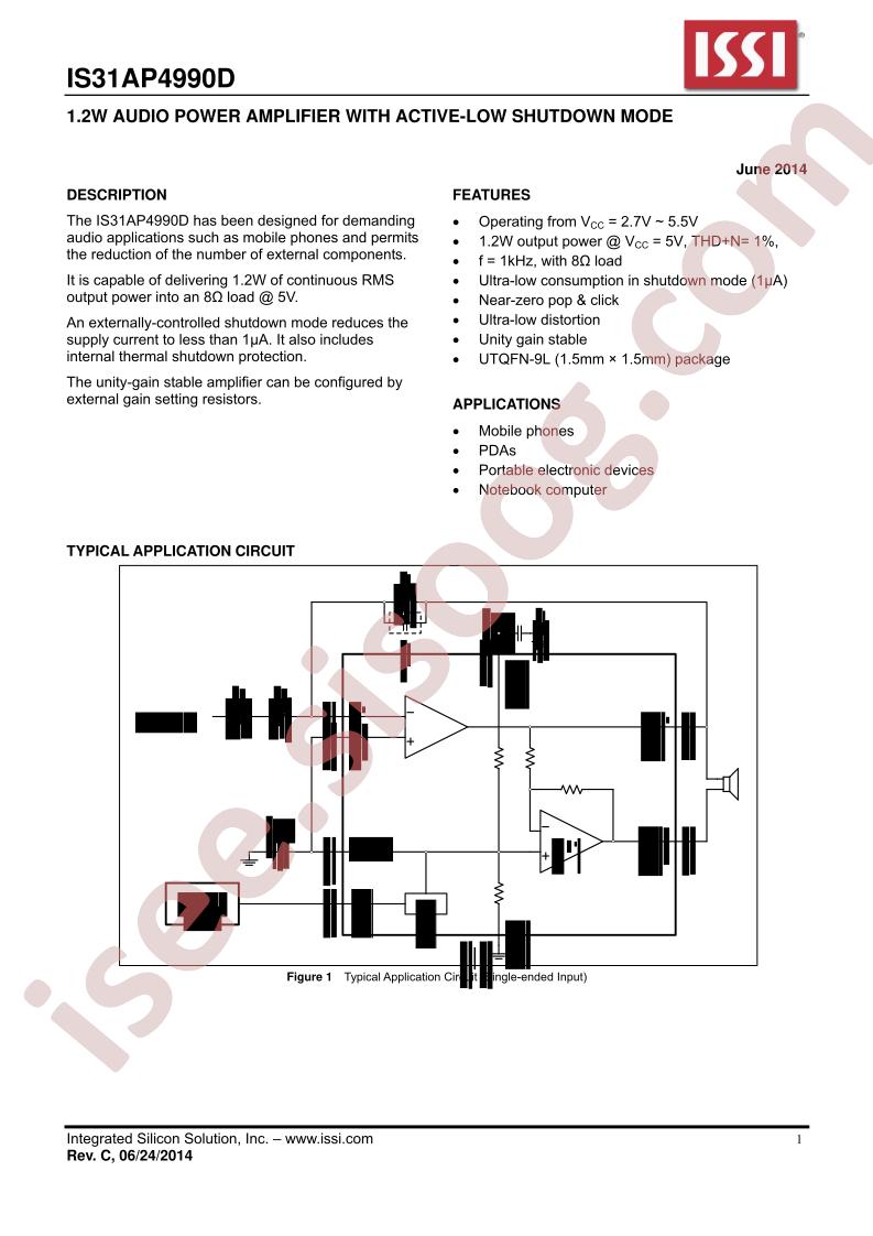 IS31AP4990D-UTLS2-TR