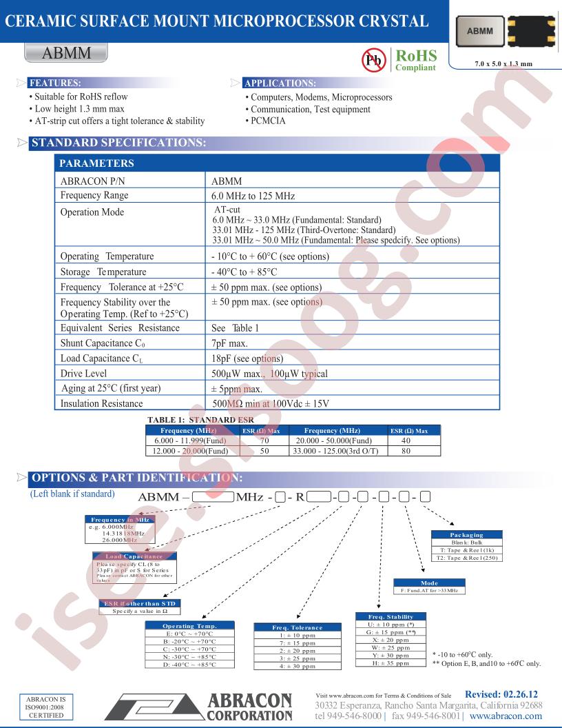 ABMM-26000MHZ-E1-U-F-T