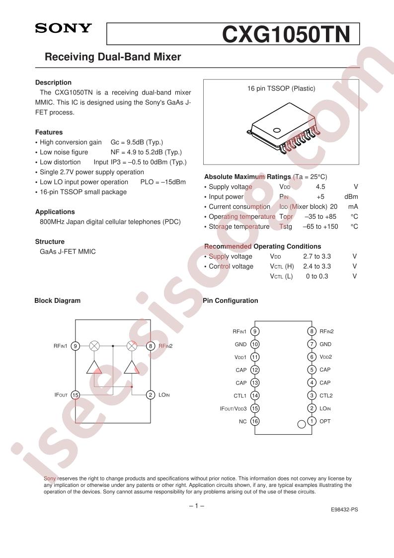 CXG1050TN